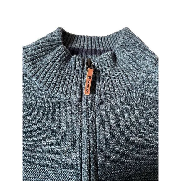 Smartwool Mens Merino Wool Blend 1/4 Zip Sweater Pullover Shirt L Blue - Picture 5 of 9